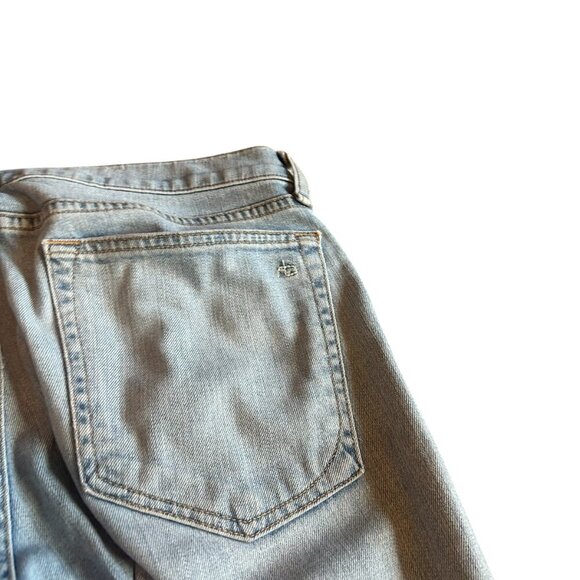 Rag & Bone Dre Capri Distressed Jeans Casual Light Wash Marina Size 28 Women's - Picture 8 of 12